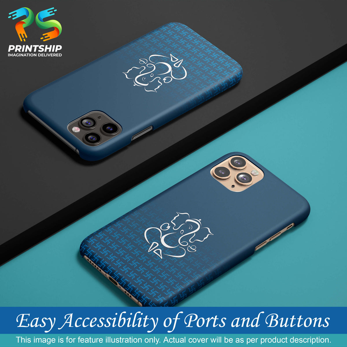 H0056-Swastik and Ganesha Back Cover for Samsung Galaxy M32 Prime-Image5