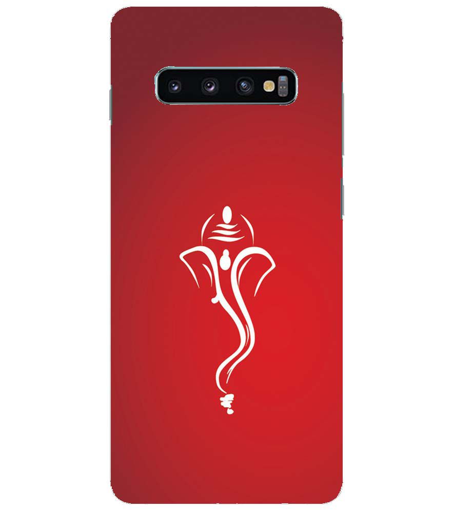 H0057-My Friend Ganesha Back Cover for Samsung Galaxy S10+ (Plus with 6.4 Inch Screen)