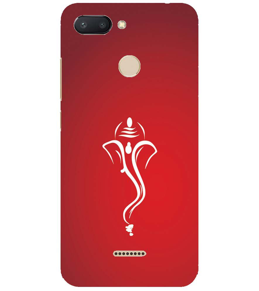H0057-My Friend Ganesha Back Cover for Xiaomi Redmi 6