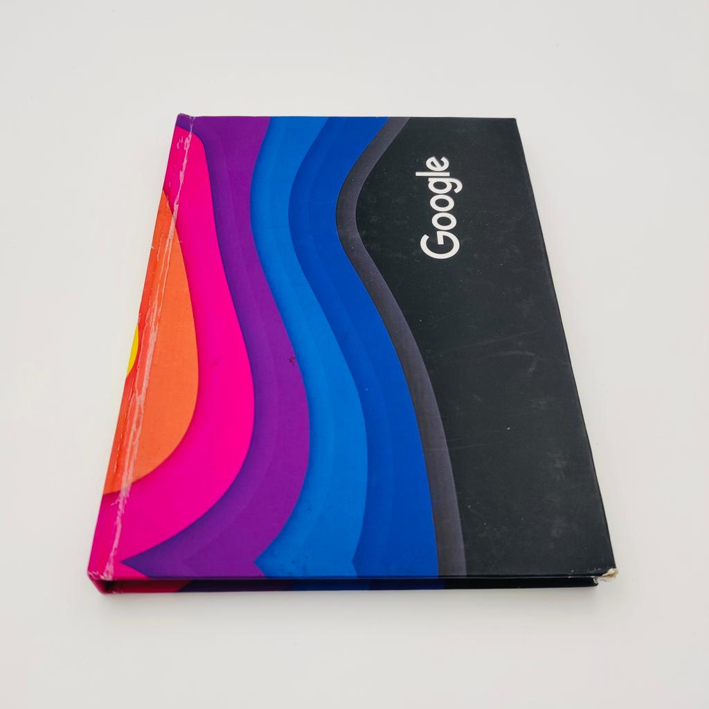 Google Hard Cover Note Book with raised UV