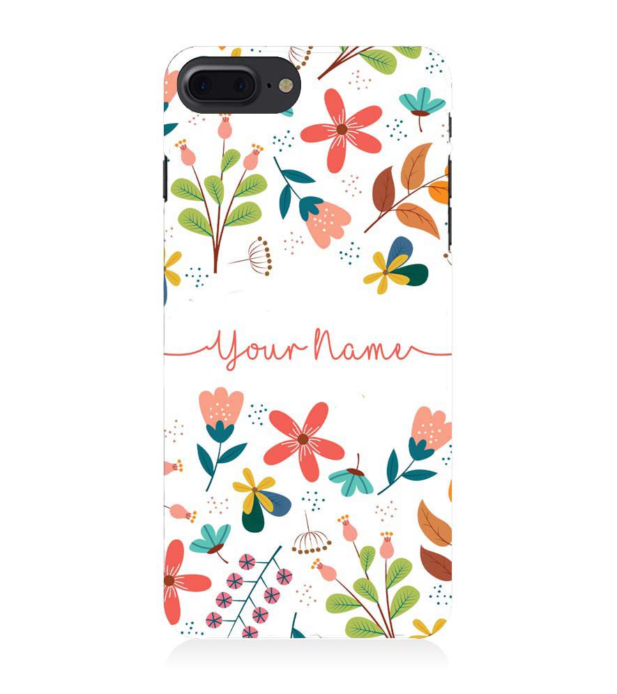 IK5002-Flower with Name Back Cover for Apple iPhone 7 Plus