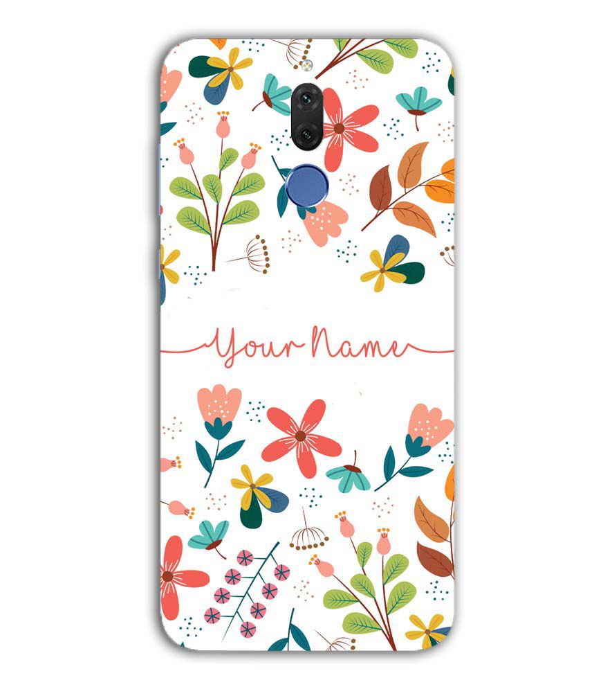 IK5002-Flower with Name Back Cover for Huawei Nova 2i