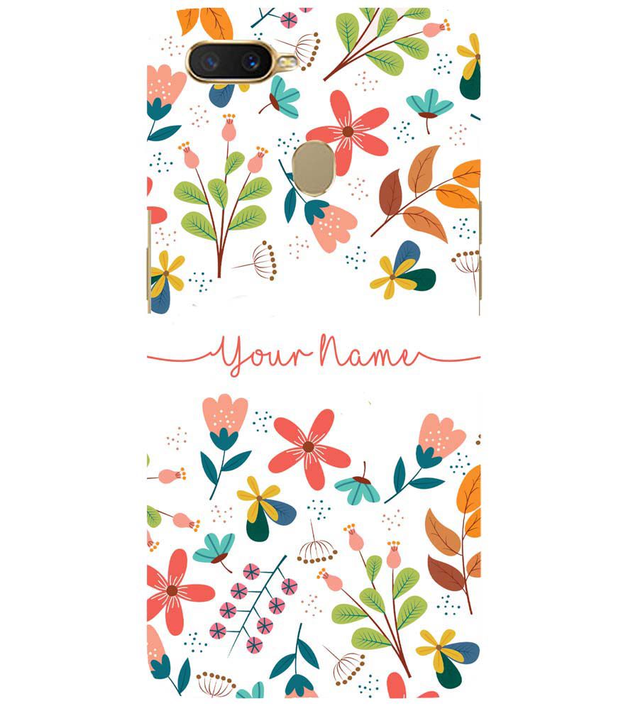 IK5002-Flower with Name Back Cover for Oppo A11K