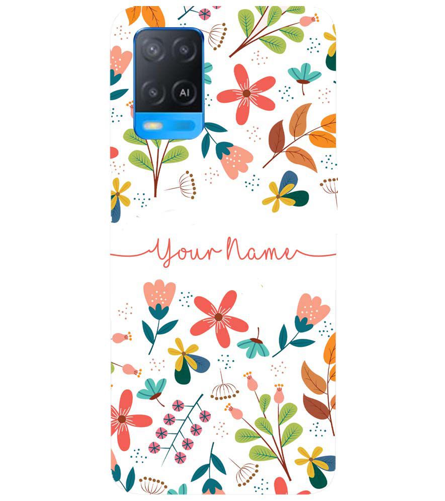 IK5002-Flower with Name Back Cover for Oppo A54