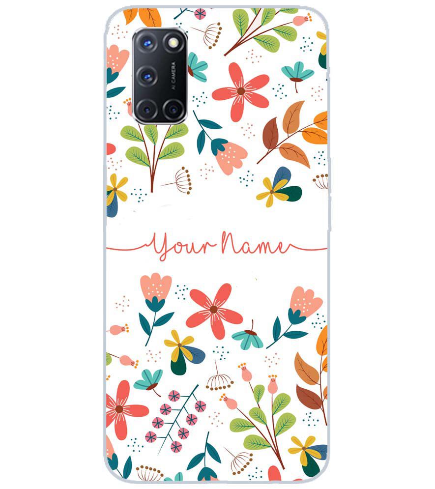 IK5002-Flower with Name Back Cover for Oppo A72