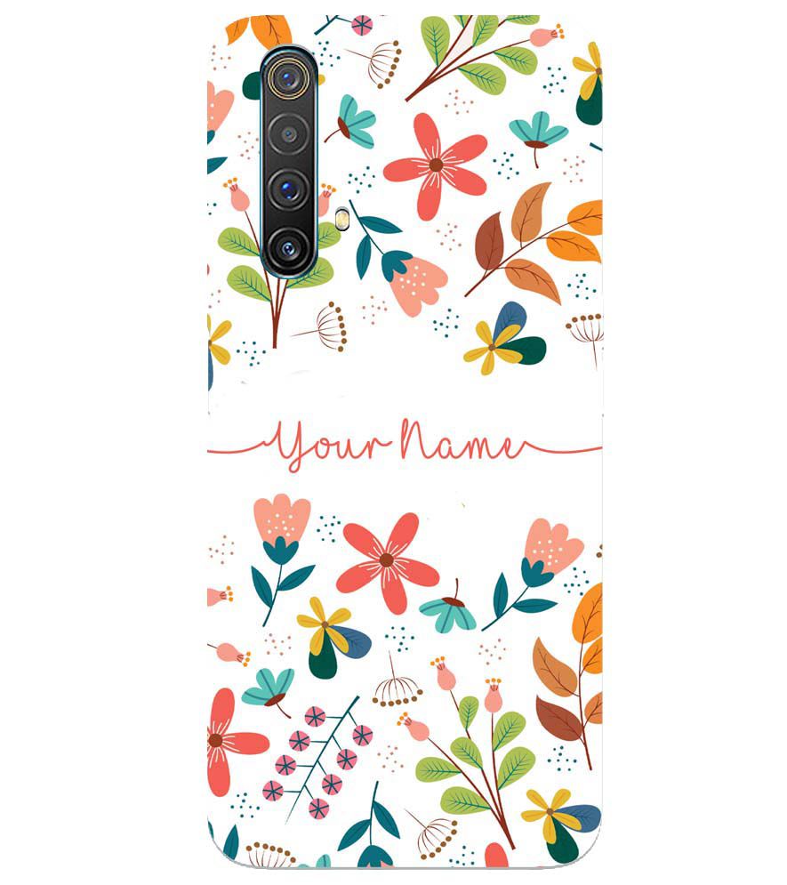 IK5002-Flower with Name Back Cover for Realme X3 SuperZoom