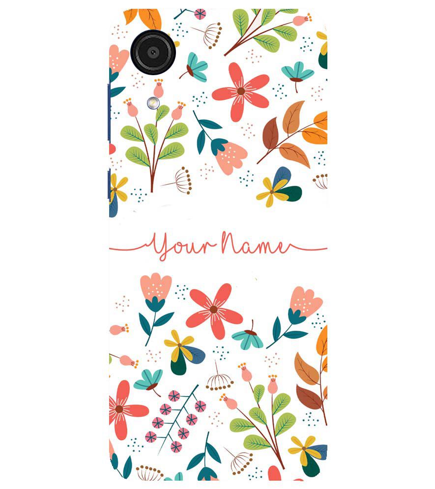 IK5002-Flower with Name Back Cover for Samsung Galaxy A03 Core