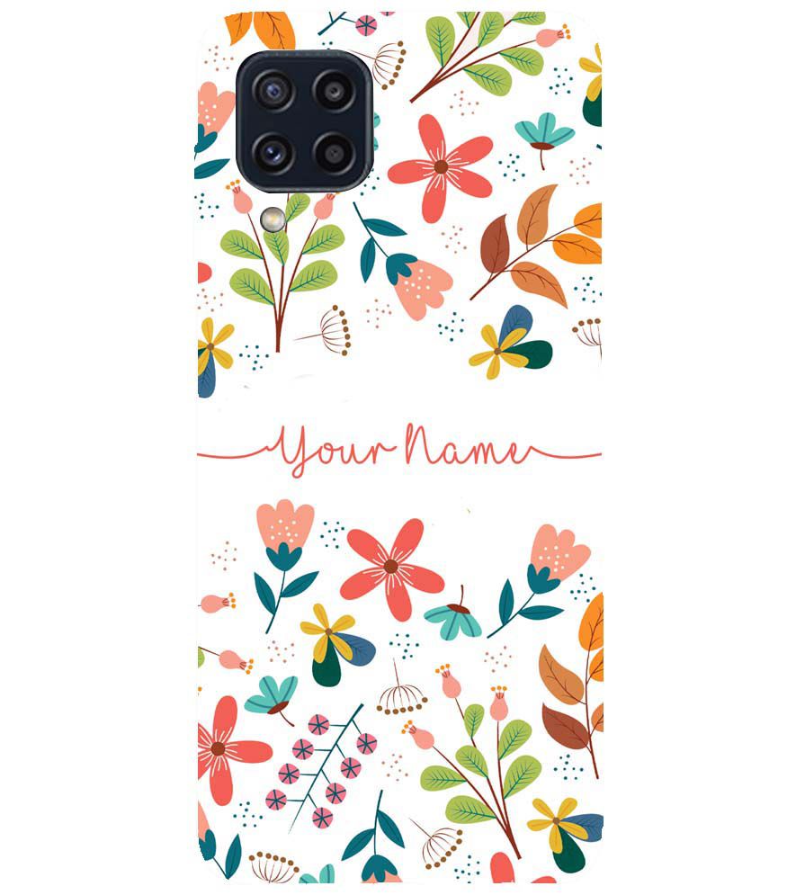 IK5002-Flower with Name Back Cover for Samsung Galaxy M32 Prime