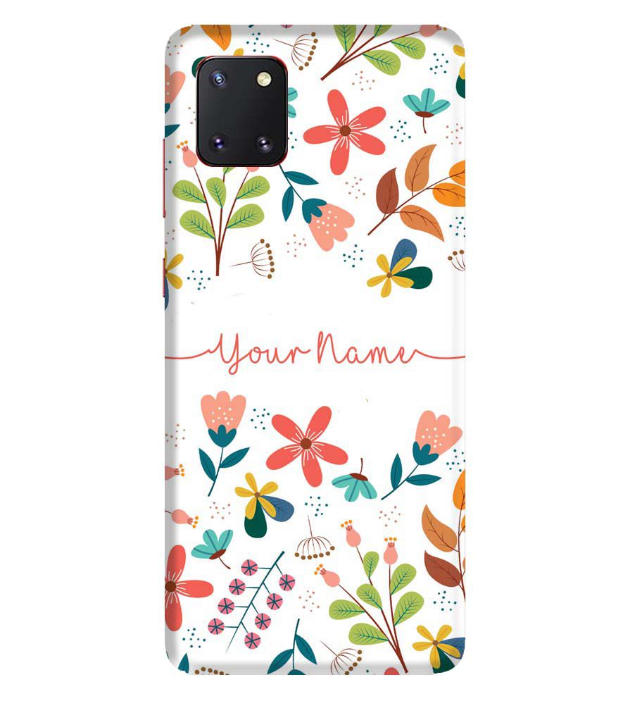IK5002-Flower with Name Back Cover for Samsung Galaxy Note10 Lite