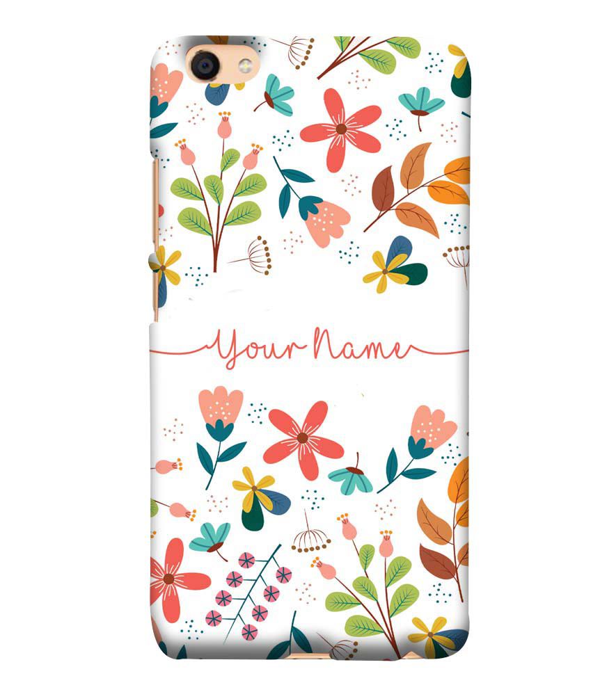 IK5002-Flower with Name Back Cover for vivo Y55s