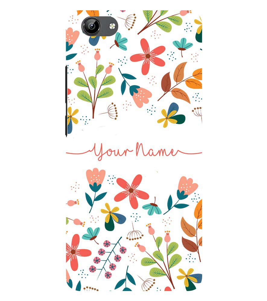 IK5002-Flower with Name Back Cover for Vivo Y71i