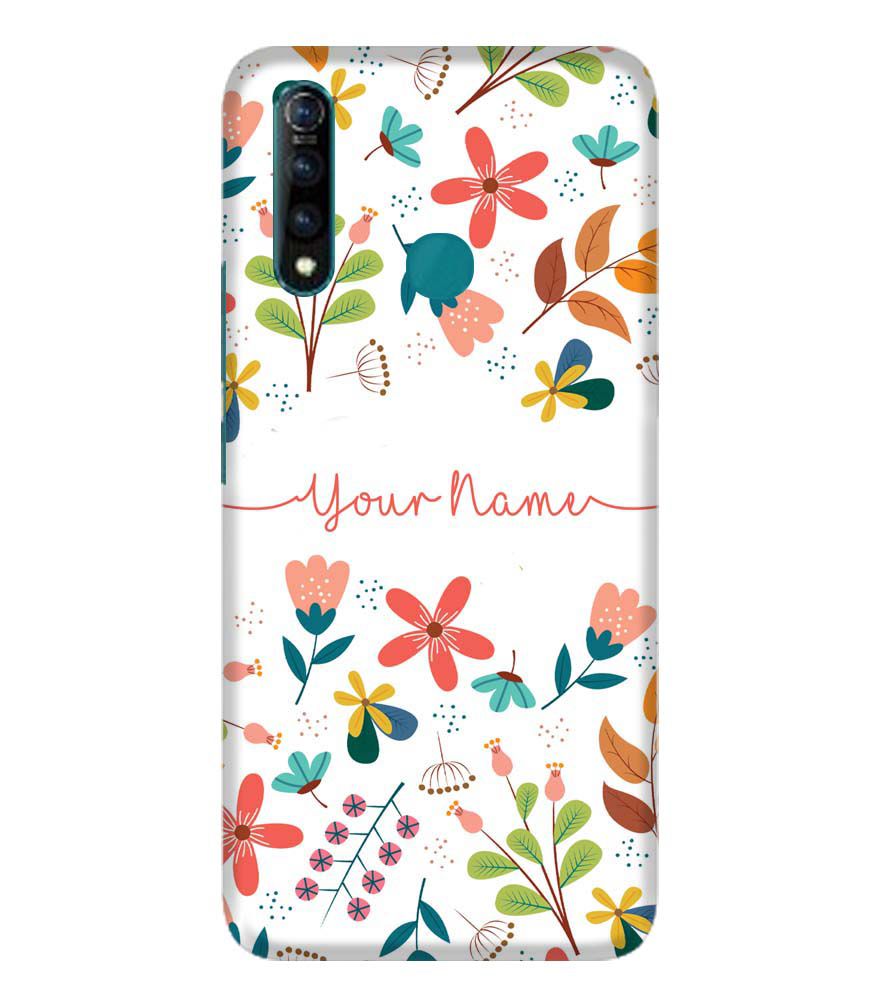 IK5002-Flower with Name Back Cover for Vivo Z1 Pro