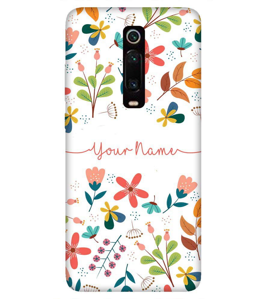 IK5002-Flower with Name Back Cover for Xiaomi Redmi K20 Pro