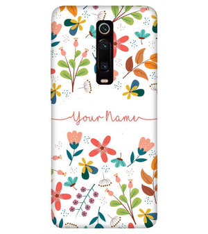 IK5002-Flower with Name Back Cover for Xiaomi Redmi K20 Pro