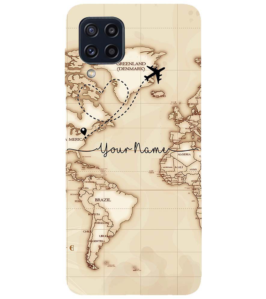 IK5003-World Map with Name Back Cover for Samsung Galaxy M32 Prime
