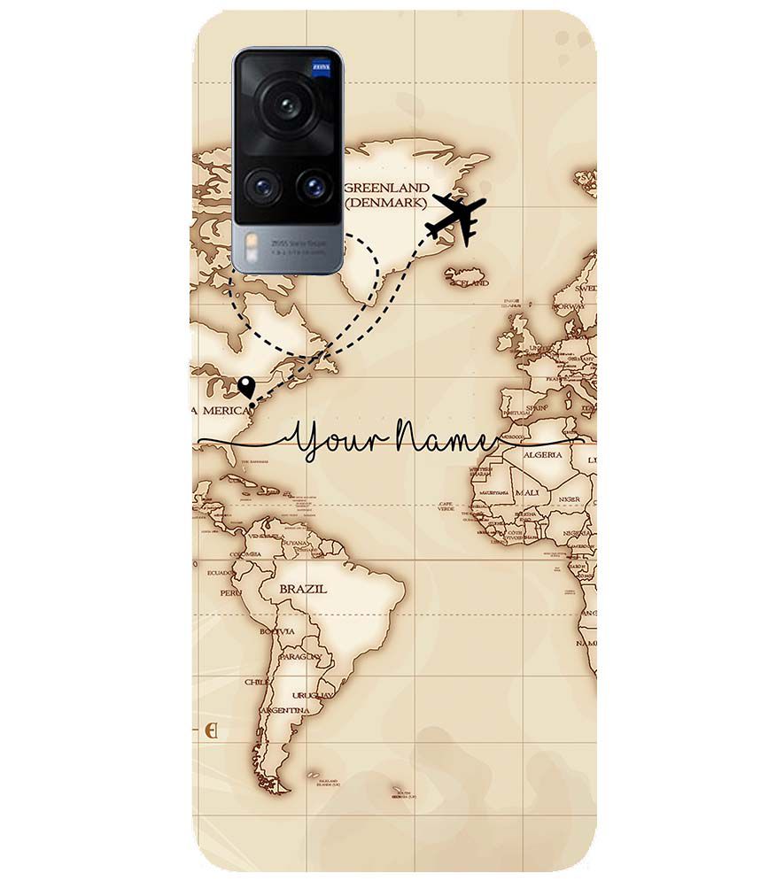 IK5003-World Map with Name Back Cover for vivo X60