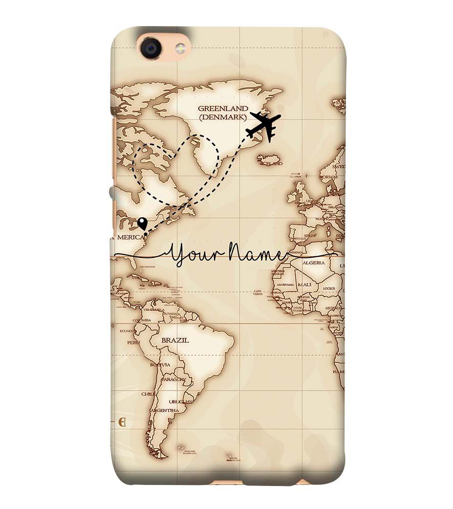 IK5003-World Map with Name Back Cover for vivo Y55s
