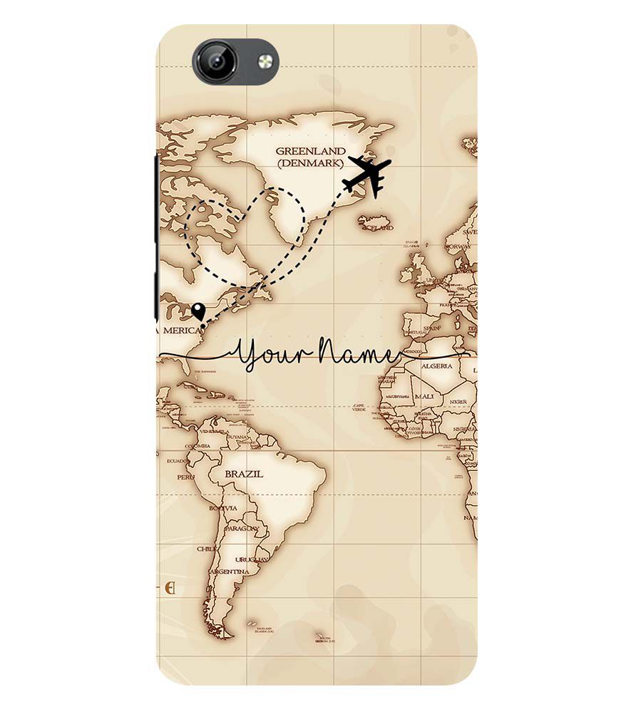 IK5003-World Map with Name Back Cover for Vivo Y71i