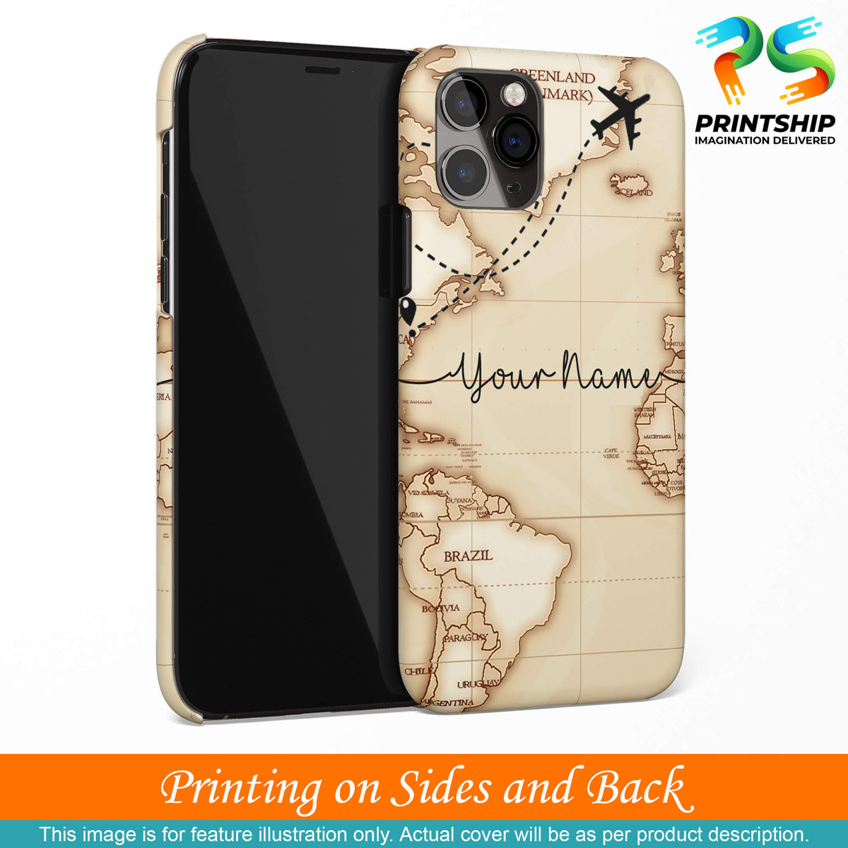 IK5003-World Map with Name Back Cover for Samsung Galaxy A71-Image3