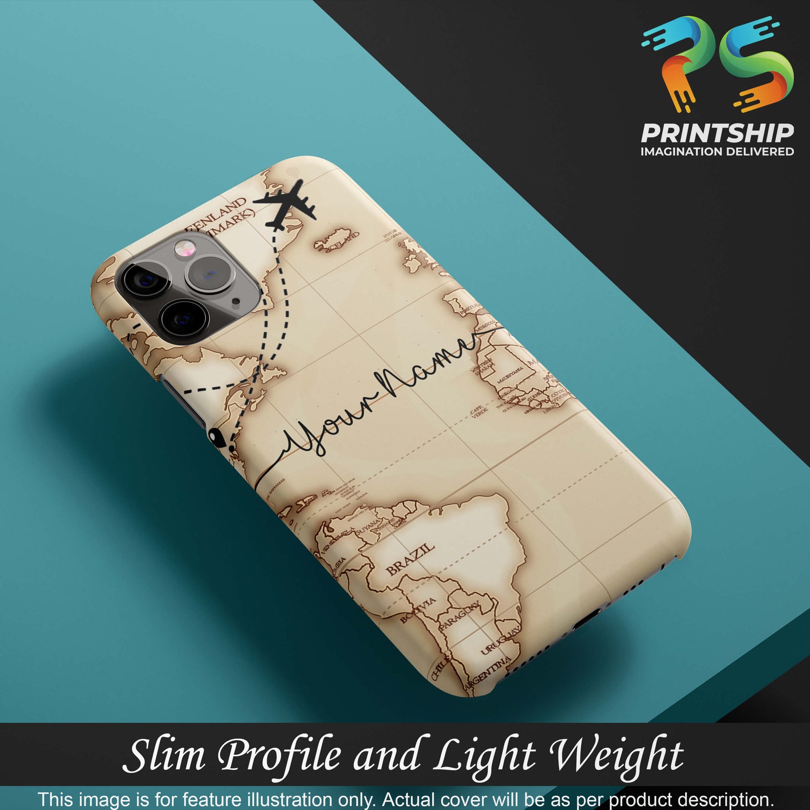 IK5003-World Map with Name Back Cover for Oppo A72-Image4