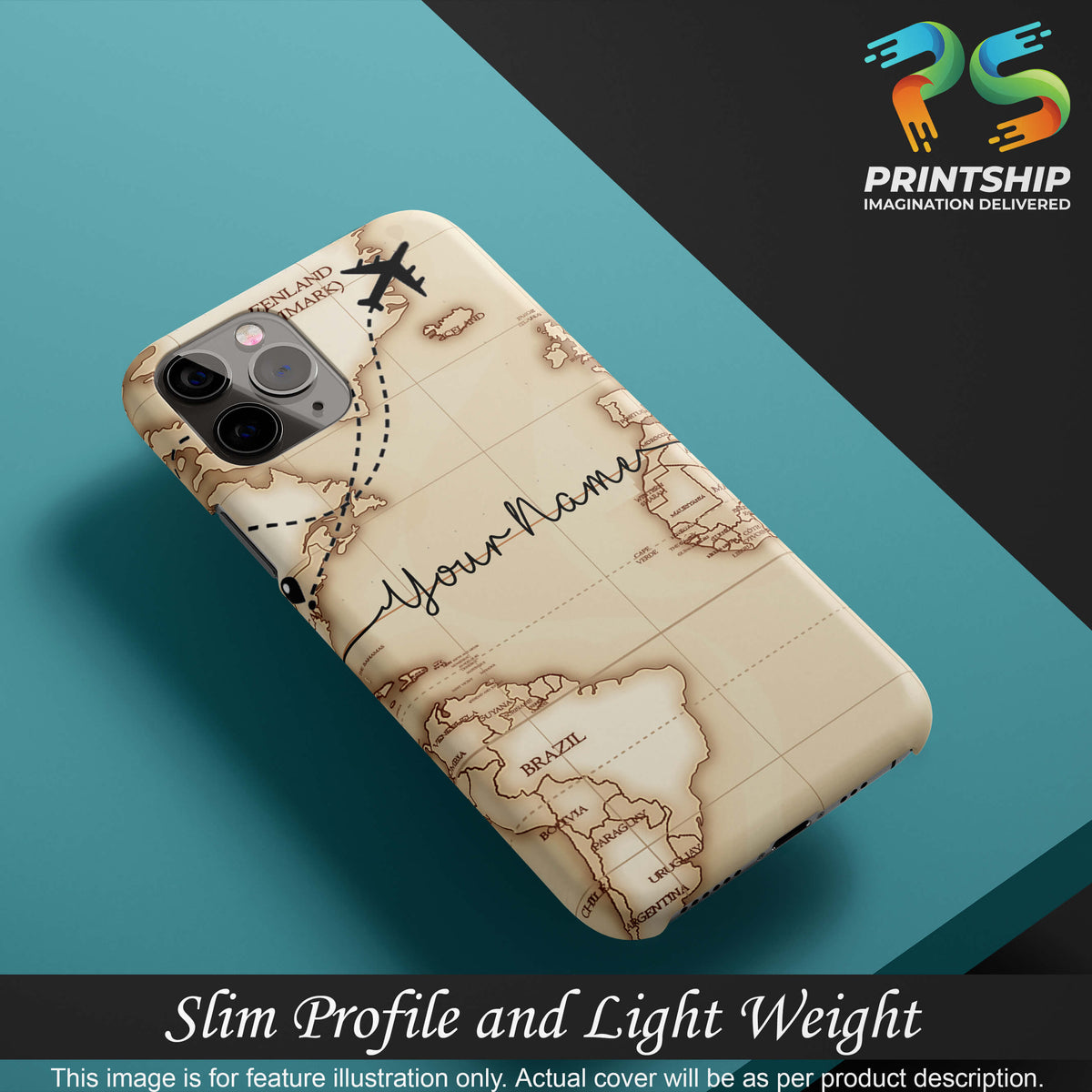 IK5003-World Map with Name Back Cover for Huawei Honor 10i-Image4