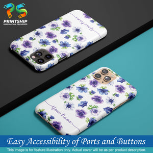 IK5005-Purple Flowers with Name Back Cover for Apple iPhone 7 Plus-Image5