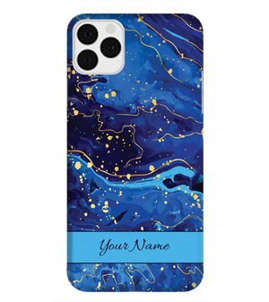 IK5007-Galaxy Blue with Name Back Cover for Apple iPhone 11 Pro