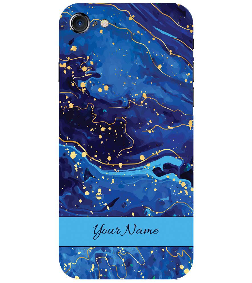 IK5007-Galaxy Blue with Name Back Cover for Apple iPhone 7