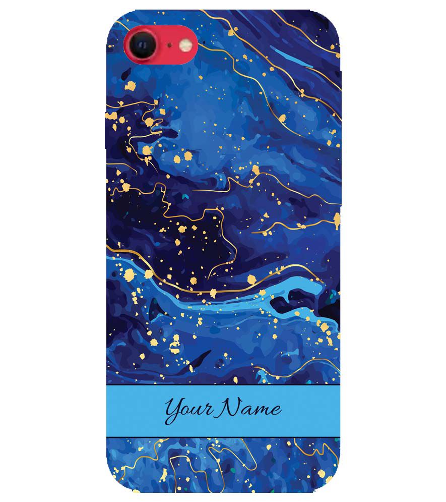 IK5007-Galaxy Blue with Name Back Cover for Apple iPhone SE (2020)