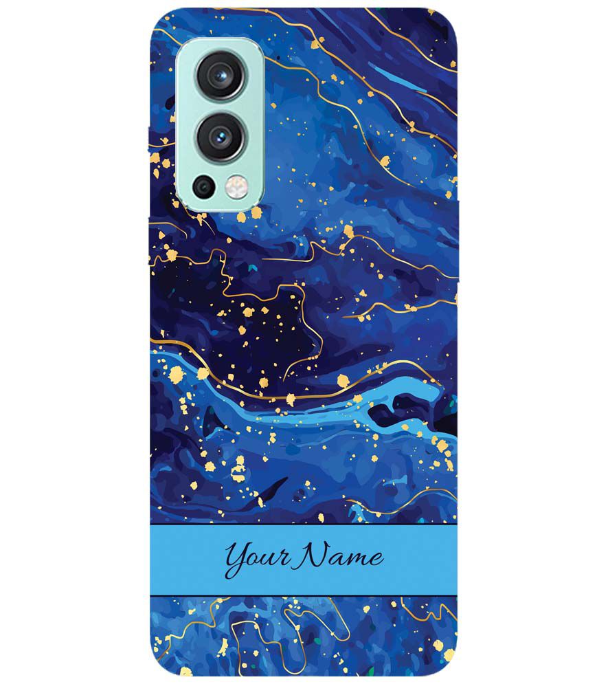 IK5007-Galaxy Blue with Name Back Cover for OnePlus Nord 2 5G