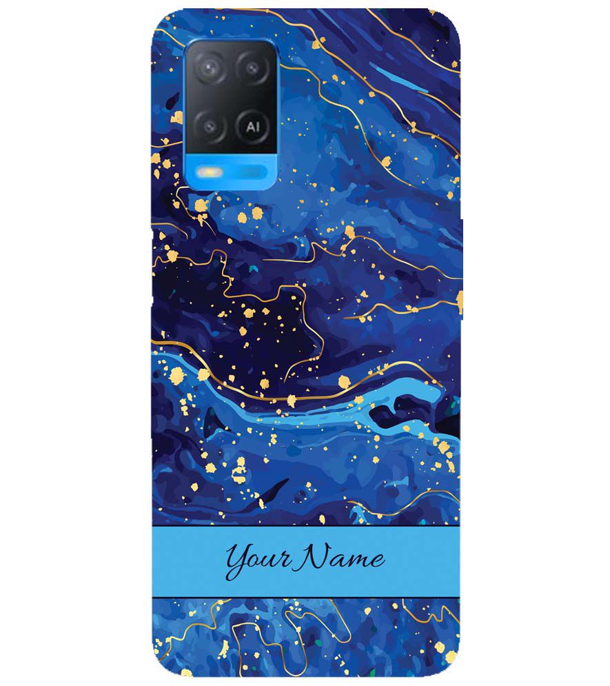 IK5007-Galaxy Blue with Name Back Cover for Oppo A54