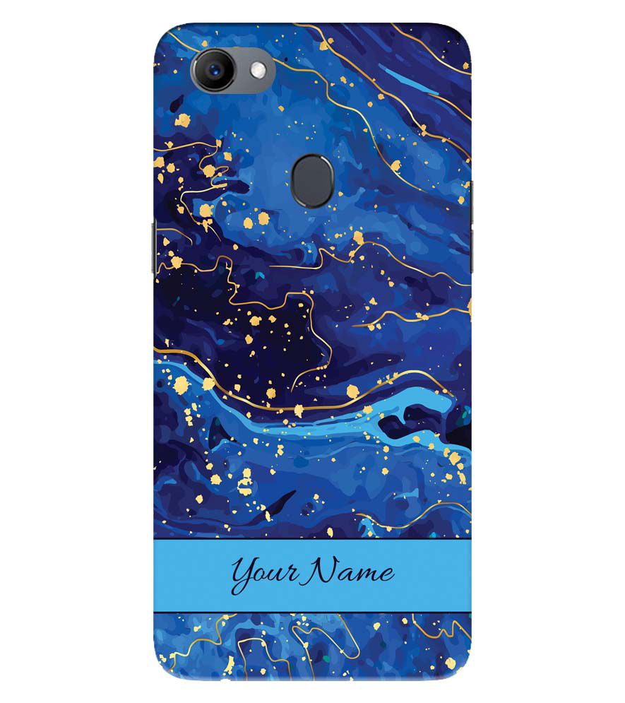 IK5007-Galaxy Blue with Name Back Cover for Oppo F5 Plus