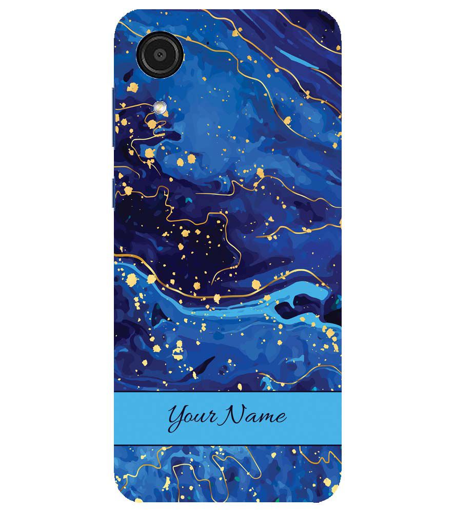 IK5007-Galaxy Blue with Name Back Cover for Samsung Galaxy A03 Core