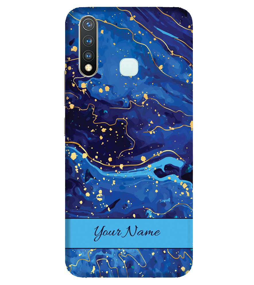 IK5007-Galaxy Blue with Name Back Cover for Vivo U20