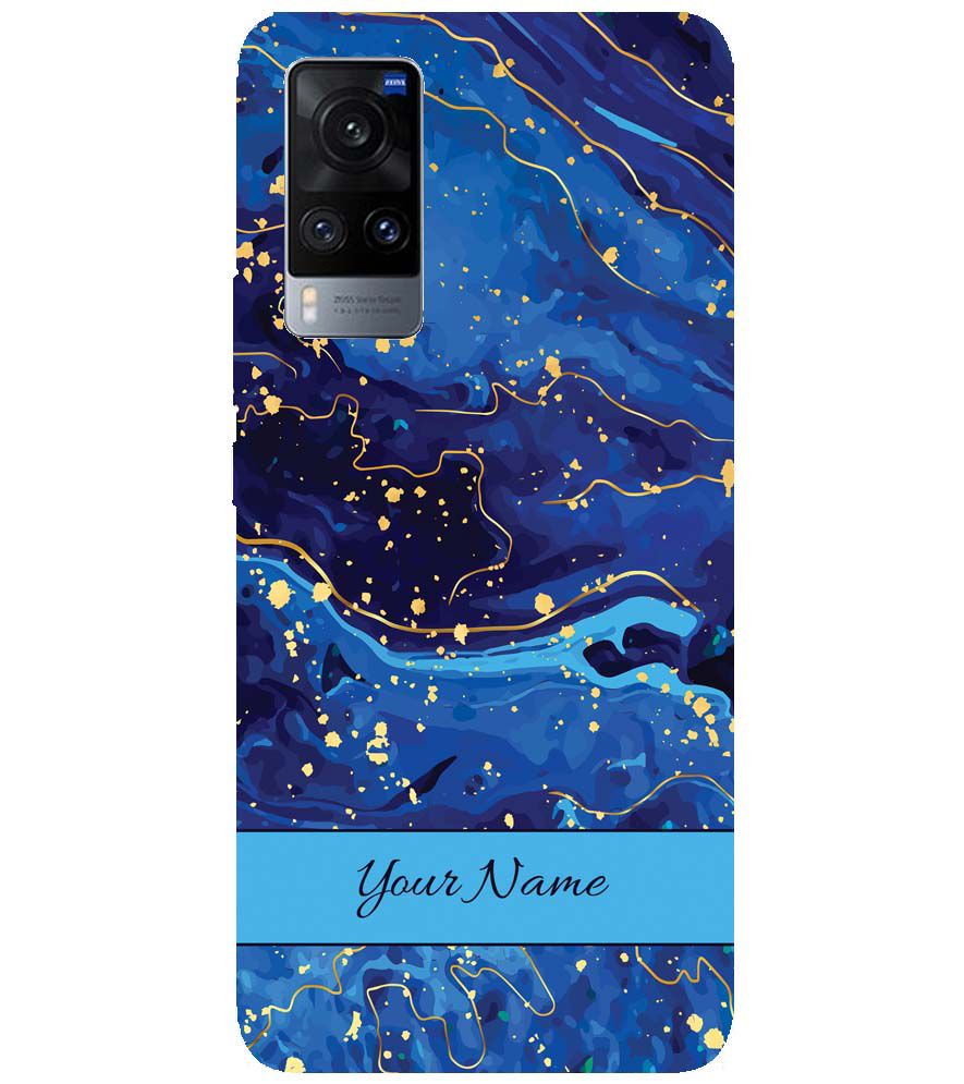 IK5007-Galaxy Blue with Name Back Cover for vivo X60