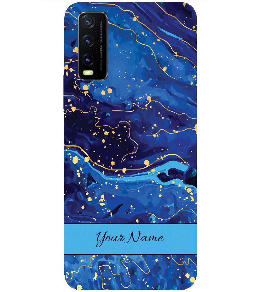 IK5007-Galaxy Blue with Name Back Cover for vivo Y20s