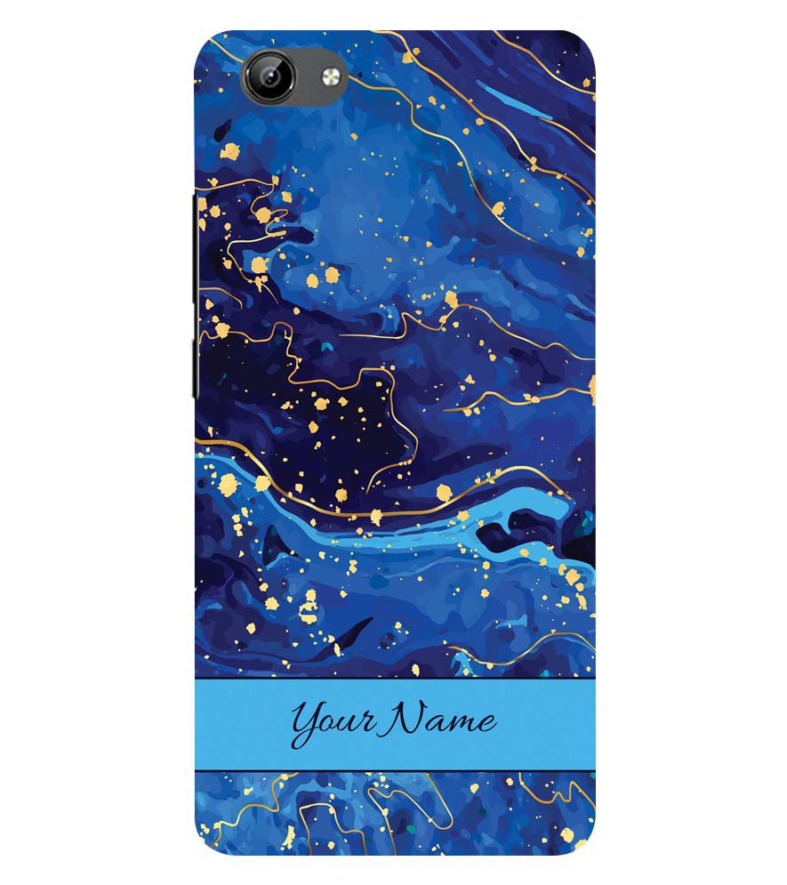 IK5007-Galaxy Blue with Name Back Cover for Vivo Y71i