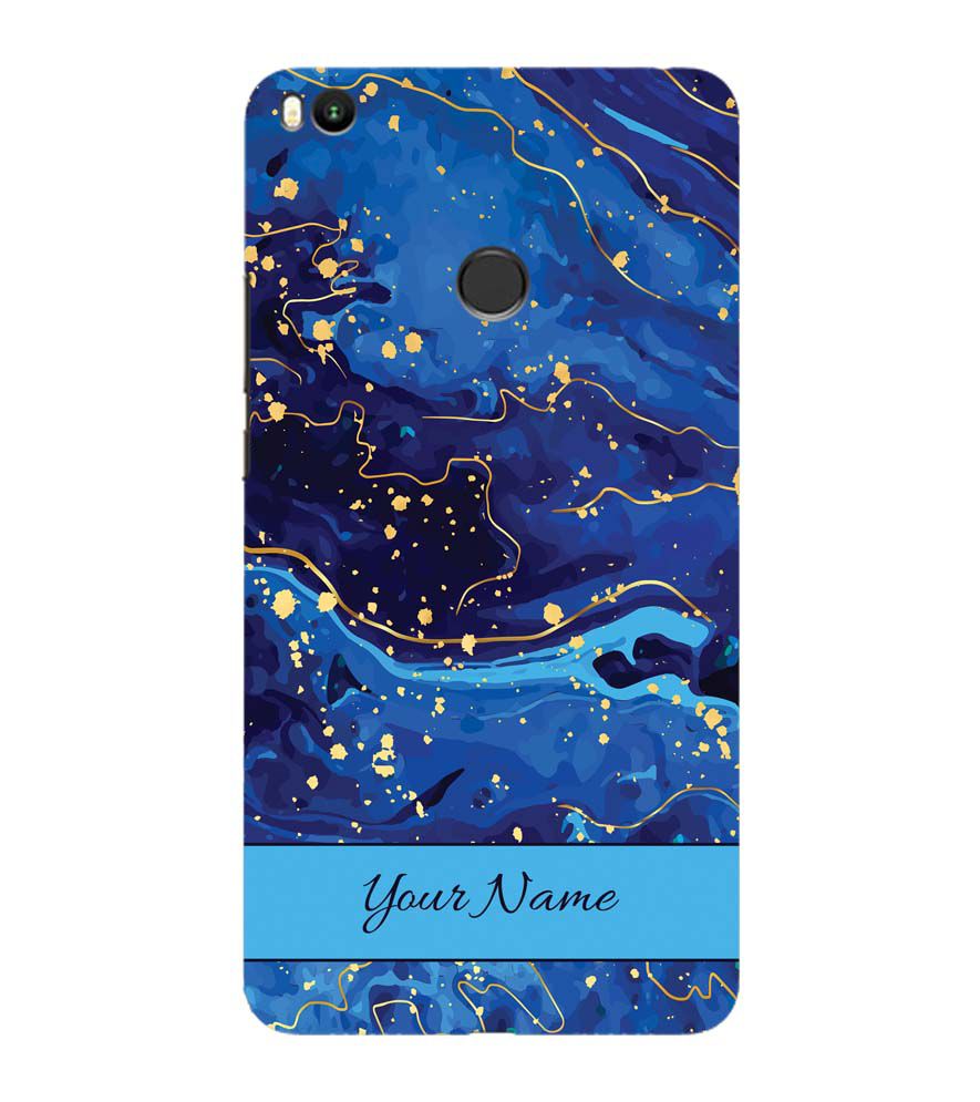 IK5007-Galaxy Blue with Name Back Cover for Xiaomi Mi Max 2