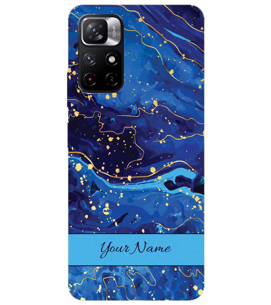 IK5007-Galaxy Blue with Name Back Cover for Xiaomi Redmi Note 11T 5G