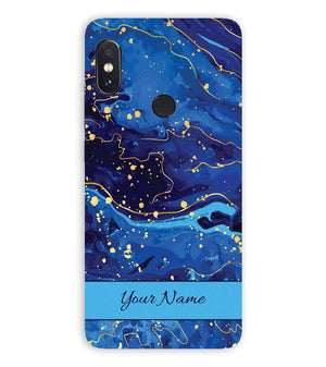 IK5007-Galaxy Blue with Name Back Cover for Xiaomi Redmi Note 5 Pro