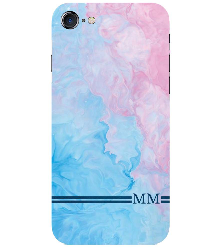 IK5008-Classic Marble with Initials Back Cover for Apple iPhone 7