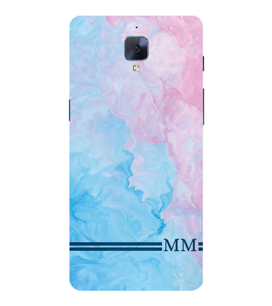 IK5008-Classic Marble with Initials Back Cover for OnePlus 3 and OnePlus 3T