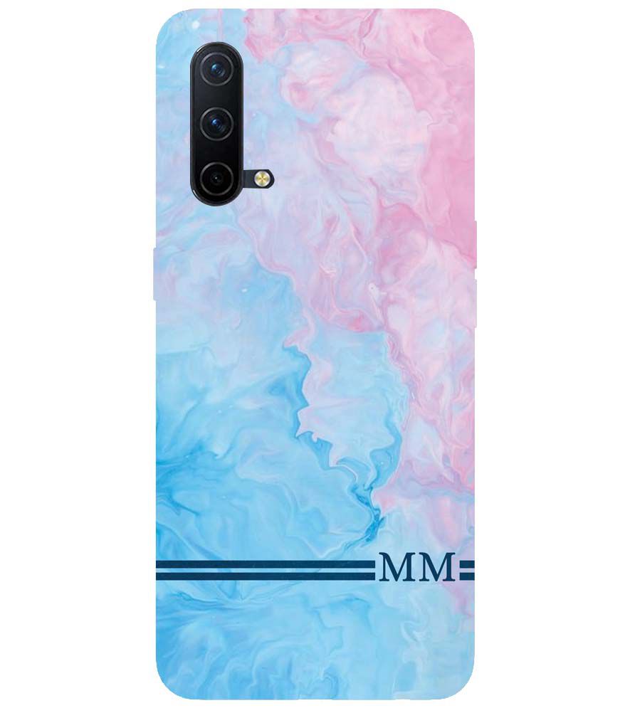 IK5008-Classic Marble with Initials Back Cover for OnePlus Nord CE 5G