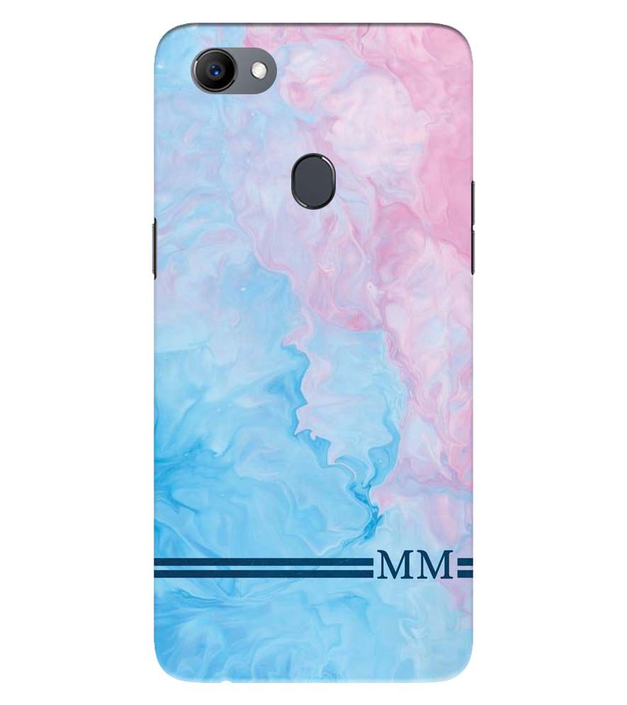 IK5008-Classic Marble with Initials Back Cover for Oppo F5 Plus