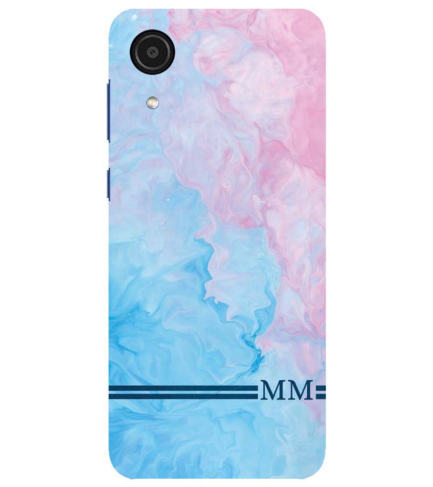 IK5008-Classic Marble with Initials Back Cover for Samsung Galaxy A03 Core