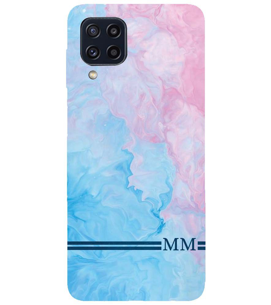 IK5008-Classic Marble with Initials Back Cover for Samsung Galaxy M32 Prime