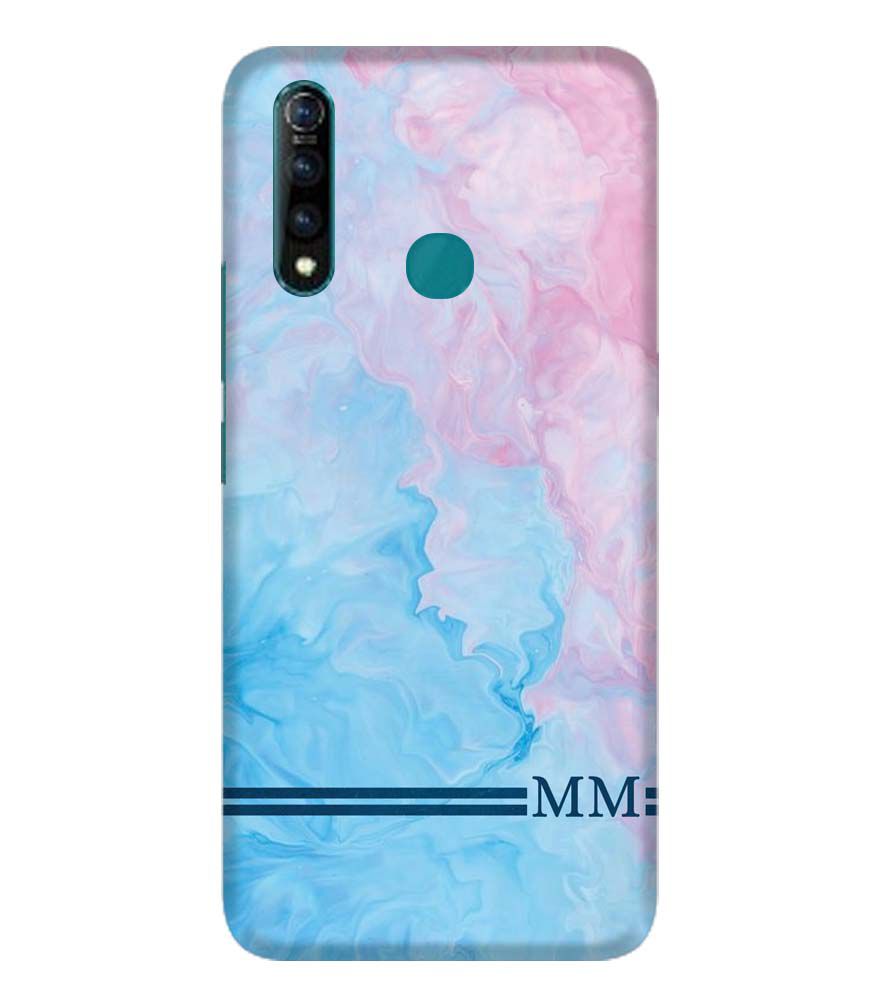 IK5008-Classic Marble with Initials Back Cover for Vivo Z1 Pro