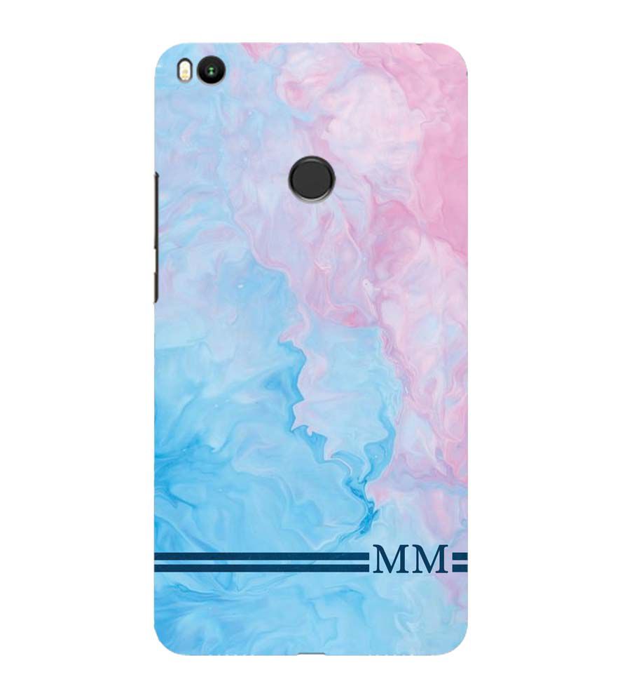 IK5008-Classic Marble with Initials Back Cover for Xiaomi Mi Max 2
