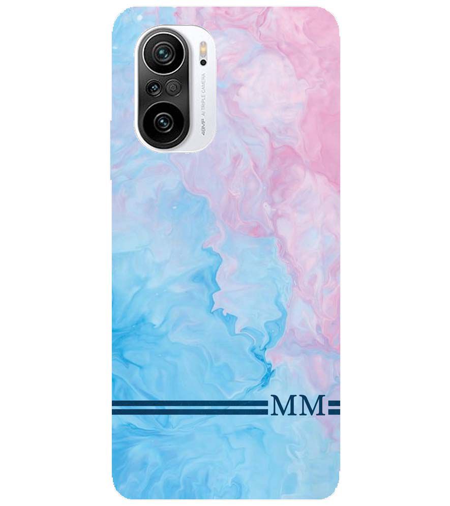 IK5008-Classic Marble with Initials Back Cover for Xiaomi Redmi K40