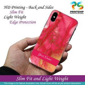 IK5010-Hot Pink Marble with Name Back Cover for Xiaomi Redmi Note 7-Image2